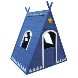 Cémonjardin Tipi cabane pour enfant en bois peint pas cher