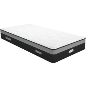 Vente-unique Matelas 90 x 200 cm ressorts ensachés 7 zones et mémoire ... pas cher
