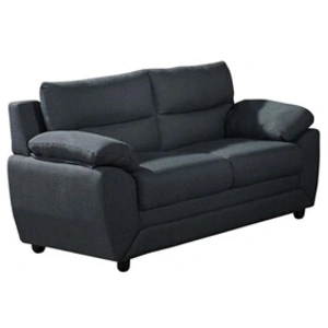 Vente-unique - Canapé 2 Places en Tissu Anthracite Manoa pas cher