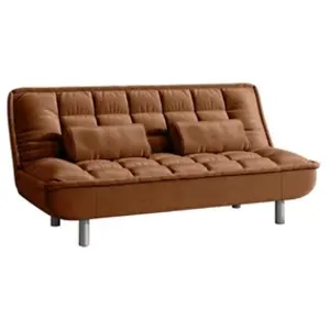 Vente-unique - Canapé Convertible clic-clac MISHAN en Tissu - Caramel - 3 Places pas cher