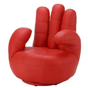 VENTE-UNIQUE Fauteuil main pivotant CATCHY en simili - Rouge