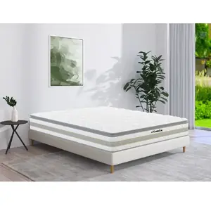 VENTE-UNIQUE Matelas 140 x 190 cm ressorts ensachés et surmatelas intégré ép.29cm - CANTERBURY de YSMÉE pas cher