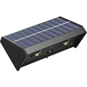 VENTE-UNIQUE Applique murale solaire - 50 lumens - Noir - saborg pas cher