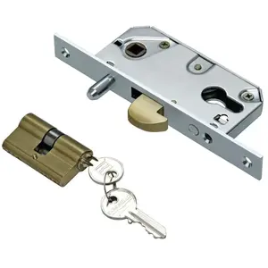 Comparateur de prix : Ibfm - Serrure à crochet axe 60mm pour porte coulissante coffre de 96mm 5100