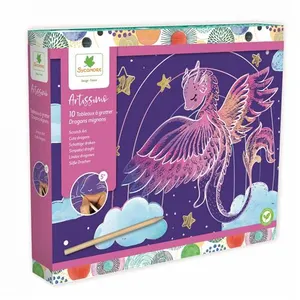 Au Sycomore Artissimo 10 tableaux a gratter - Dragons mignons