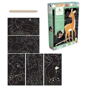 Sycomore Artissimo - pm scratch art - animaux de la foret