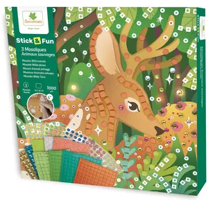 Non communiqué Stick n Fun 3 Mozaiques animaux sauvages