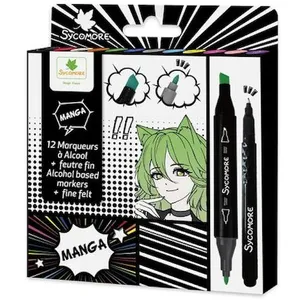 Sycomore Manga - Marqueurs a alcool + feutre fin pas cher