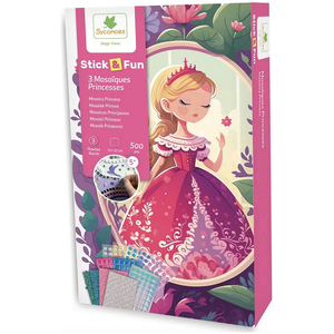 Au Sycomore Stick'N Fun - Mini Mosaïques - Princesses pas cher