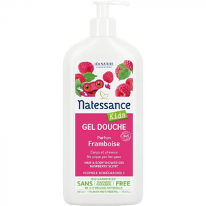 Comparateur de prix : Natessance Kids Bio Gel Douche Framboise 500ml