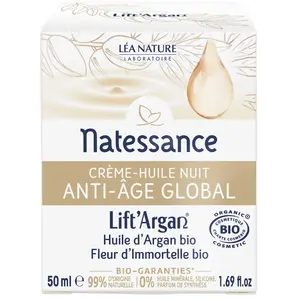 Comparateur de prix : Natessance - Crème-huile nuit anti-âge global Huile corps 50 ml unisex