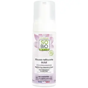Comparateur de prix : Mousse nettoyante clarifiante bio - Fleur de lotus - 150 ml