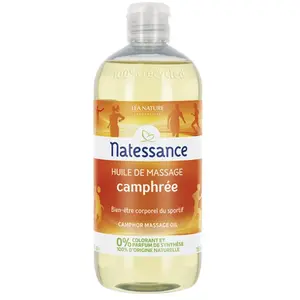 Comparateur de prix : Natessance - Huile de massage Camphrée Huile corps 500 ml unisex