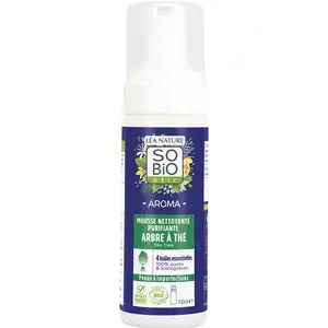 So'Bio Étic Aroma Mousse Nettoyante Purifiante Arbre à Thé Bio 150ml pas cher