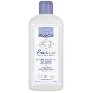Jonzac - Crème lavante surgras Gel douche et savon bébé 250 ml unisex pas cher
