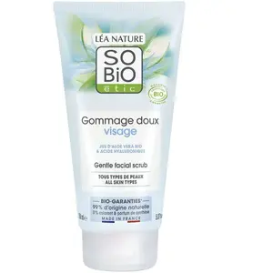Comparateur de prix : Gommage doux bio - Aloe vera - Visage - 150 ml