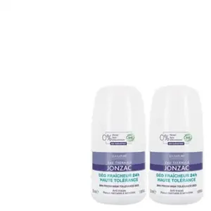 Eau de Jonzac Déo Fraicheur 24H Haute Tolérance Bio Lot de 2 x 50 ml