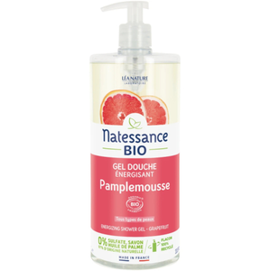 Comparateur de prix : Natessance - Douche Bio - Gel Douche Vivifiant Pamplemousse - 1000g