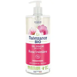Comparateur de prix : Natessance Gel Douche Rose Tremiere 1l
