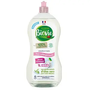 Biovie Vaisselle Mains Hypoallergénique Aloe Vera Bio 1LVendu paratida-santediscount