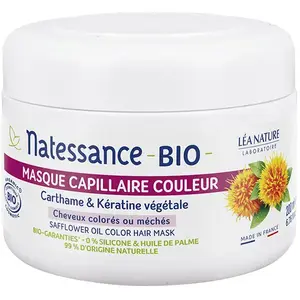 Comparateur de prix : Natessance Masque Cheveux Colorés Chardon-Marie et Kératine Végétale Bio