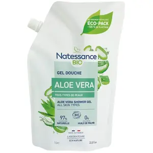 Natessance - Vivifiant Aloe Vera Gel douche 1000 ml unisex pas cher