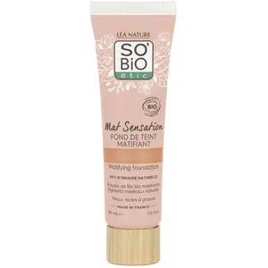 Comparateur de prix : Fond de teint matifiant bio - Mat Sensation - 25 Beige doré - 30 ml
