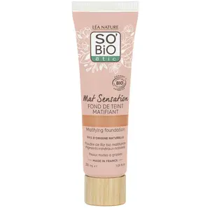 Comparateur de prix : Fond de teint matifiant bio - Mat Sensation - 30 Sable doré - 30 ml