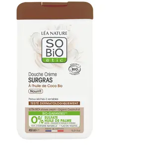 So'Bio Étic Douche Crème Surgras à l'Huile de Coco Bio 450ml pas cher