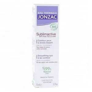 Eau Thermale Jonzac Sublimactive Anti-Âge Cellulaire Contour Yeux & Lèvres Lissant 15ml Bio