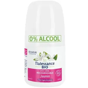 Comparateur de prix : Natessance - Déodorant rechargeable jasmin bio Déodorants 50 ml unisex