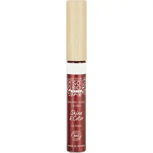 So'Bio Étic Shine & Color Baume Huile Lèvres N°43 Rouge Corail Bio 5ml