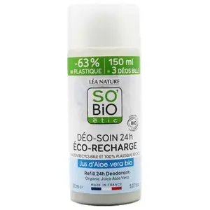 Comparateur de prix : Eco-recharge déodorant bille bio - Aloe vera - 150 ml