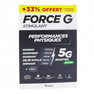 Vitavea Force G Stimulant Naturel 20 Ampoules pas cher
