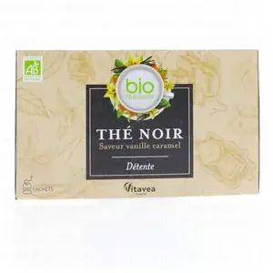 Comparateur de prix : Nutrisanté  Vitavea Thé noir saveur vanille caramel Bio - 20 sachets