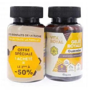 Comparateur de prix : VITAVEA Vita'Royal - Gelée royale gummies lot de 2 (2x30 gummies)