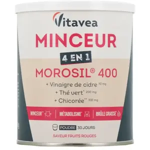 Vitavea Vitavéa Morosil 400 Minceur 4 en 1 Saveur Fruits Rouges 240g pas cher