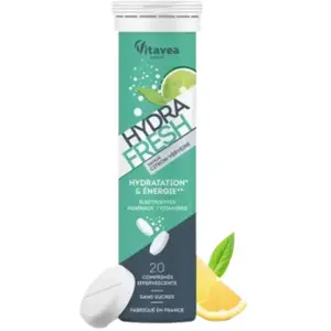 Comparateur de prix : Vitavea Hydrafresh Hydratation et Énergie Comprimés Effervescents x 20
