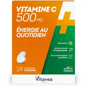 Comparateur de prix : Nutrisanté Nutrisante Vitamine C 500mg 24 Comprimés À Croquer