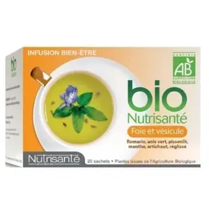 Nutrisanté infusion bio foie et vesicule 20 sachets pas cher