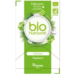 Comparateur de prix : Vitavea Nutrisanté Infusion Bio Fenouil 20 sachets