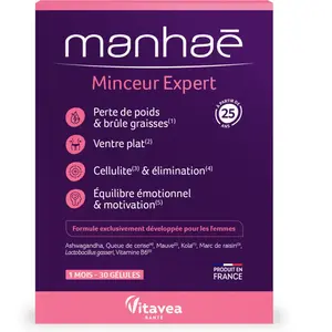 Comparateur de prix : Vitavea Manhae Minceur Expert 30 Gélules