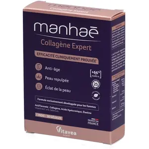 Comparateur de prix : Vitavea Manhaé Collagène Expert Anti-Âge Peau Repulpée Eclat de la Peau 30 gélules