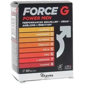 Comparateur de prix : Nutrisanté Force G Power Men - 60 gélules