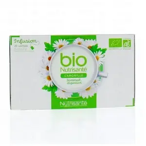 Comparateur de prix : Nutrisante Infusion Camomille The Vert 20 Sachets BIO - 24g