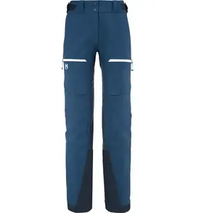 Comparateur de prix : Millet - M White 3L Pant - Pantalon ski de randonnée femme Saphir - S