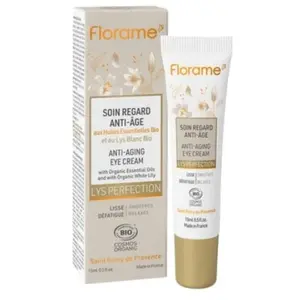 Florame Lys Perfection Soin Regard Contour des Yeux Anti-Âge Bio 15 ml pas cher