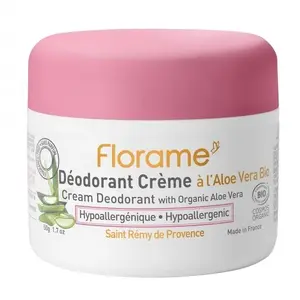 Florame Corps Déodorant Crème à l'Aloe Vera Bio 50g