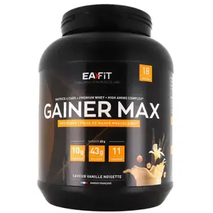 Comparateur de prix : Eafit Gainer Max Vanille Noisette 1.1Kg