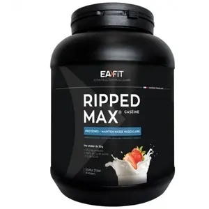 Comparateur de prix : EAFIT Ripped max caséine fraise pot 750g